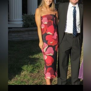 Nasty Gal floral wedding guest dress